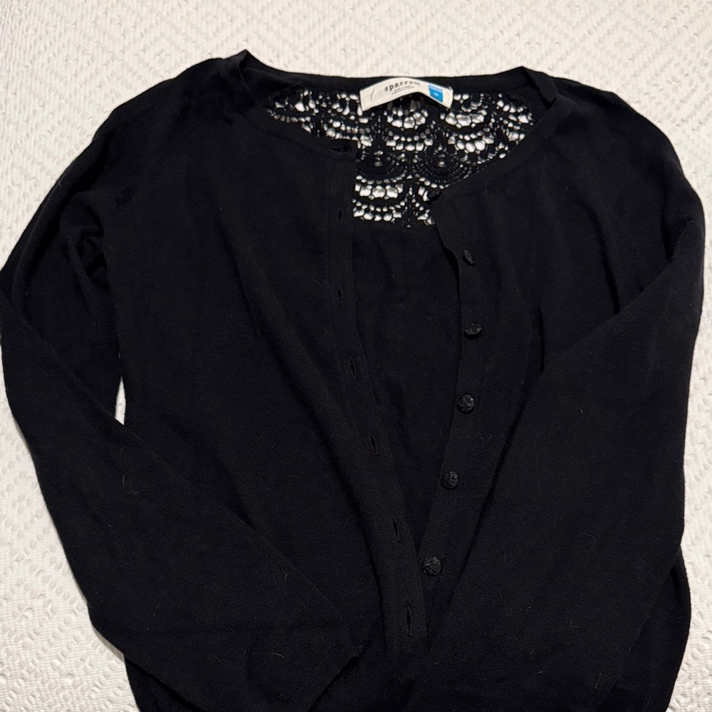 Sparrow Black Lace Knitwear